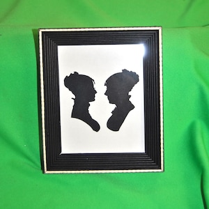 Hand-Cut Silhouettes The Sisters Vintage ABGGoodStuff