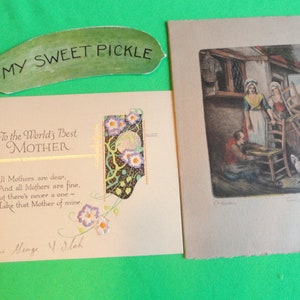 Biglietti di auguri San Valentino Natale e festa della mamma Vintage ABGGoodStuff