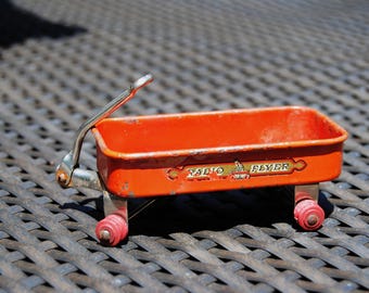 Vintage 1933 Souvenir Radio Flyer Miniature Red Wagon Chicago World's Fair