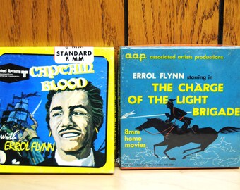 Vintage Errol Flynn 8 MM Films Captain Blood and The Charge of the Light Brigade