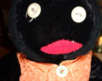 Vintage Folk Art Doll Handmade Rag Doll