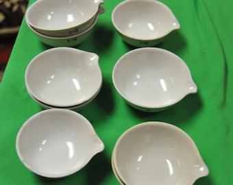 COORS USA Porcelain Lab Evaporating Dishes various sizes Vintage ABGGoodStuff