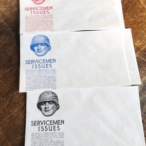 Servicemen Issue Rare Cachet Envelopes First Day of Issue Vintage ABGGoodStuff