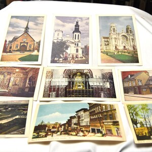 Cartões postais vintage de Quebec, Canadá, década de 1950 ABGGoodStuff