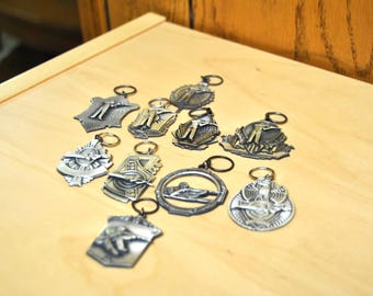 Vintage Target Shooting Silver Medals 3 Position