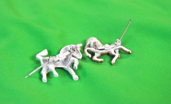 Vintage Scatter Pins Pony and Zebra - image 3