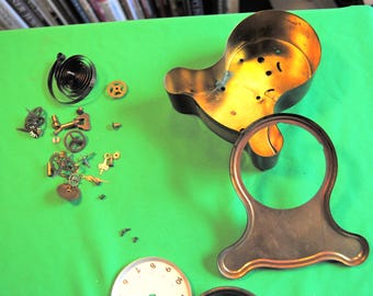 Vintage EMES Miniature Mantel Clock Parts