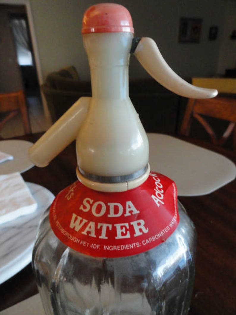 Vintage Soda Water Syphon Seltzer Bottle Aerowata Ltd Adcocks Etsy