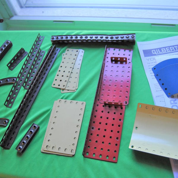 Erector Set Rails Vintage Erector Sets - Etsy