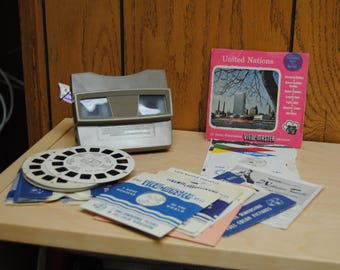 Vintage View-Master Viewer with 8 Extra Reels and 3 sets with Booklets