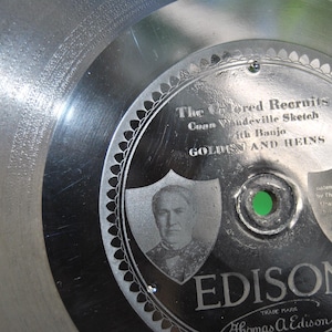 Edison Diamond Disc Schallplatte The Colored Rekruten und Pfeifen 50470 Antique ABGGoodStuff
