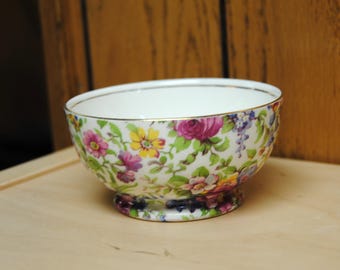 Vintage Grimwades Royal Winton Chintz Open Sugar Bowl