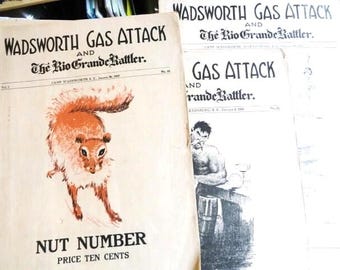 Antique WWI Wadsworth Gas Attack and the Rio Grande Rattler Publications