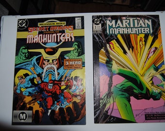 Vintage DC Comics MANHUNTER Marsianer Secret Origins