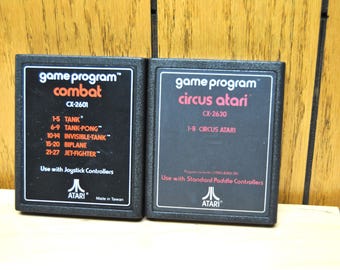 Atari Game Program 1980 Cartridge Games Vintage