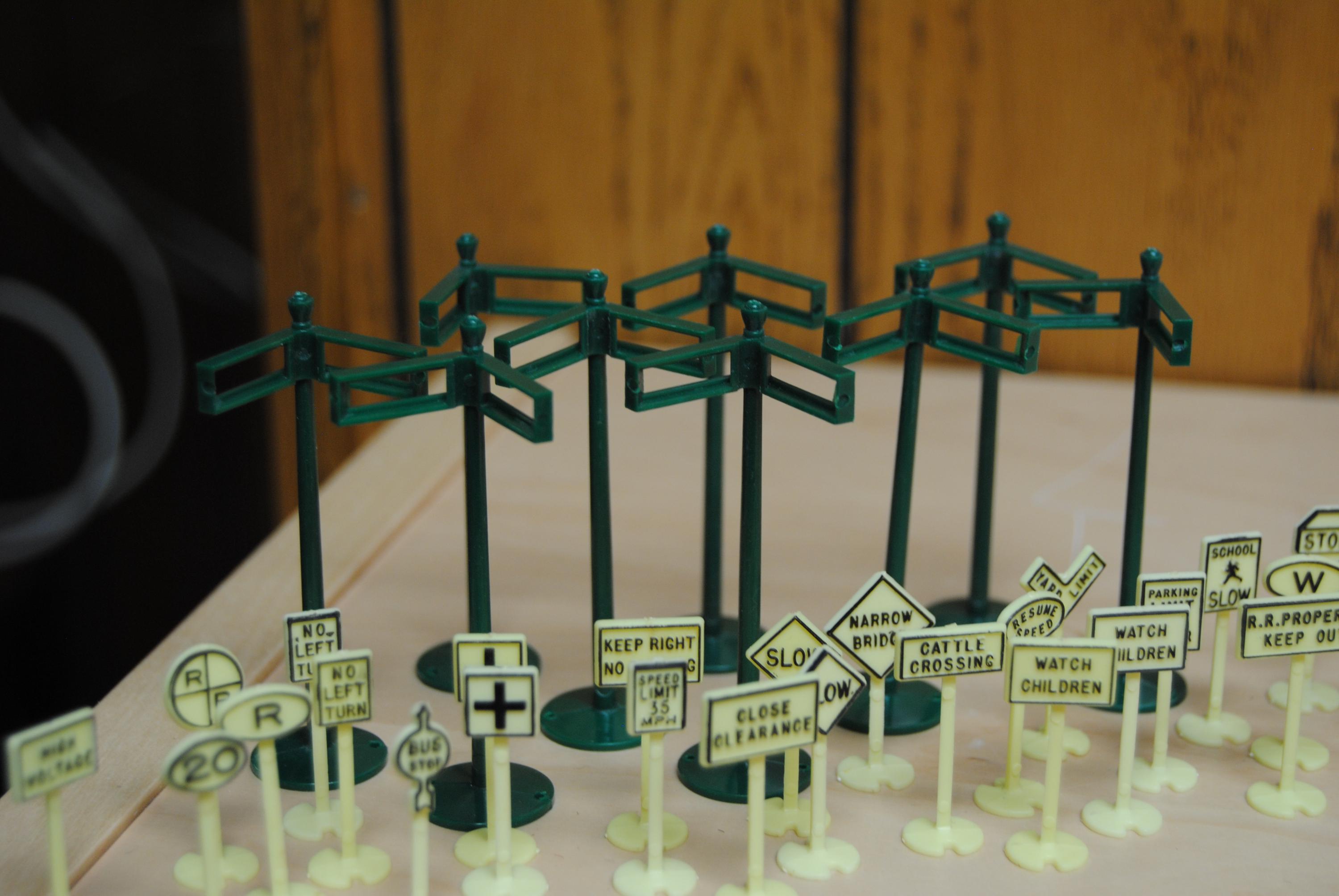Vintage Collection of Toy Road Signs and Street Corner Signs - Etsy