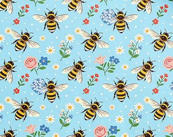 Cute Honey Bee Flower Faux Leather Sheets, Printed Faux Leather, Synthetic Leather for Earring Hair Bows Jewelry DIY Crafts Making