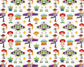 Láminas de piel sintética de Toy Story Woody y Buzz, piel sintética estampada, piel sintética para pendientes, lazos para el cabello, joyería, manualidades DIY