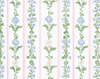 Watercolor Floral Stripe Vine Faux Leather Sheets, Printed Faux Leather, Synthetic Leather for Earring Hair Bows Jewelry DIY Crafts Making