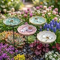 Handcrafted Ceramic Pollinator Watering Station, Ceramic Flower Bird Bath Garden Stake, Bee & Butterfly Garden Art Puddler product logo