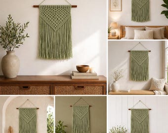 Patrón de decoración de pared a crochet / Guirnalda de flores colgante / Decoración de habitación estilo boho / Descarga instantánea en PDF