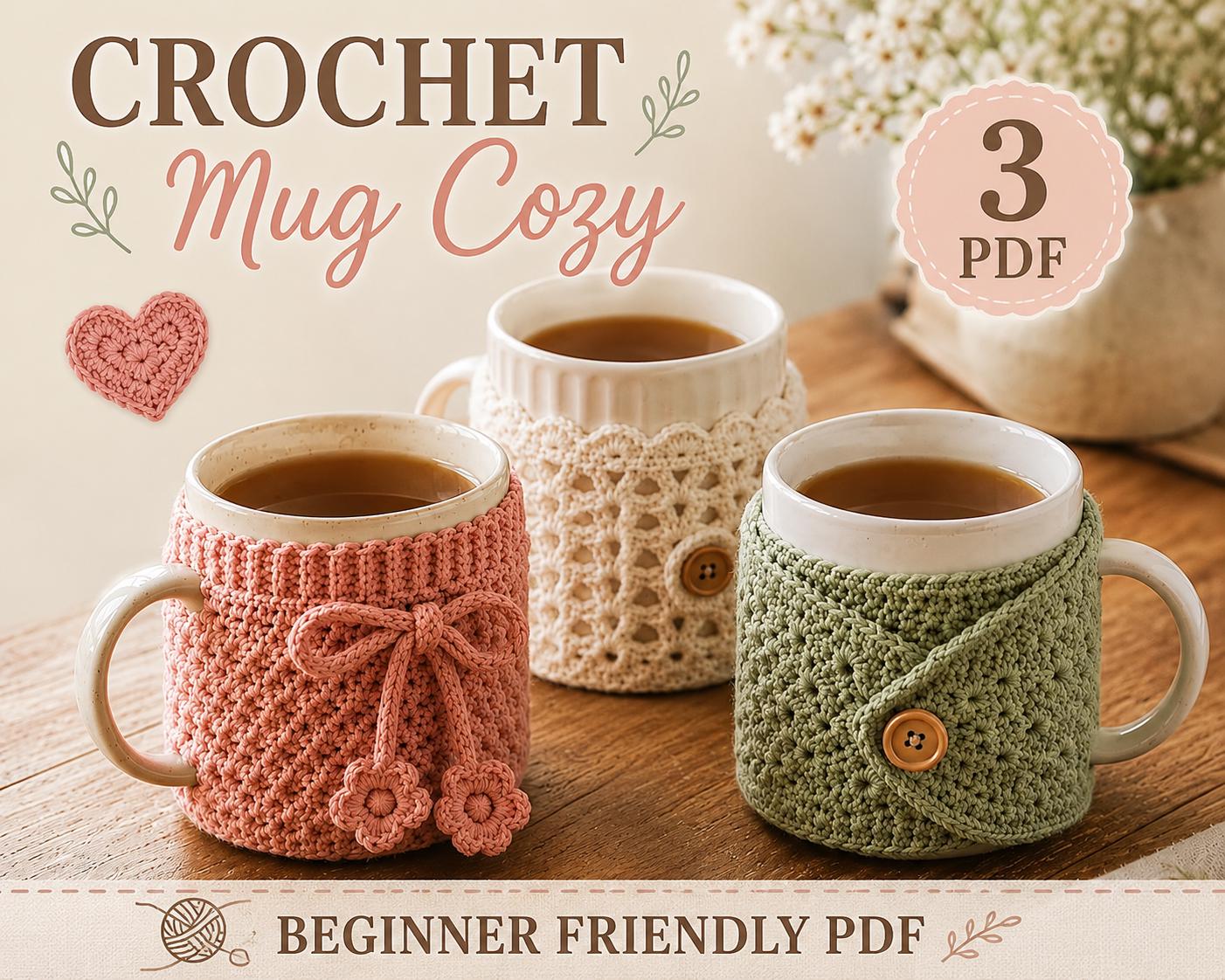 Crochet Mug Cozy Pattern Bundle