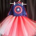 Superhero Captain America tutu dress, Captain America tutu costume, Halloween costume , Captain America Halloween costume, superhero dress 