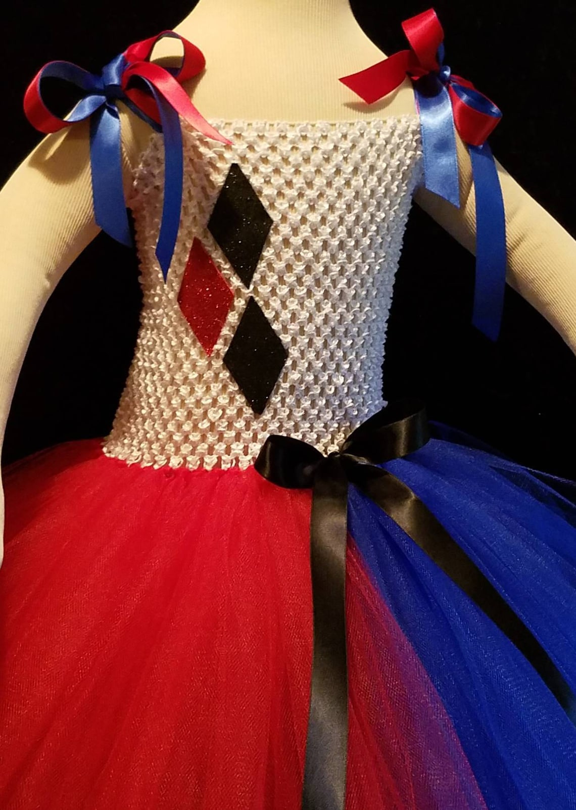 Harley Quinn Tutu Dress Daddy's Little Monster Halloween Etsy