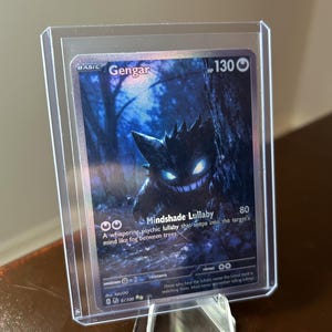 Gengar “Moonlit Gengar” Custom Made TCG - SIR Holo Card