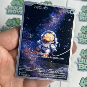 Space Duck - Psyduck Inspired Custom Made TCG Trading Card