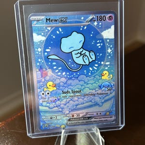 Mew ex “Bubble Bath Mew” TCG personalizado SIR Holo