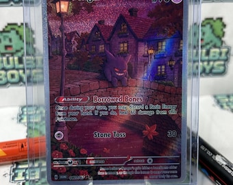 Borrowed Bones - Gengar Inspired Custom Made TCG Trading Card