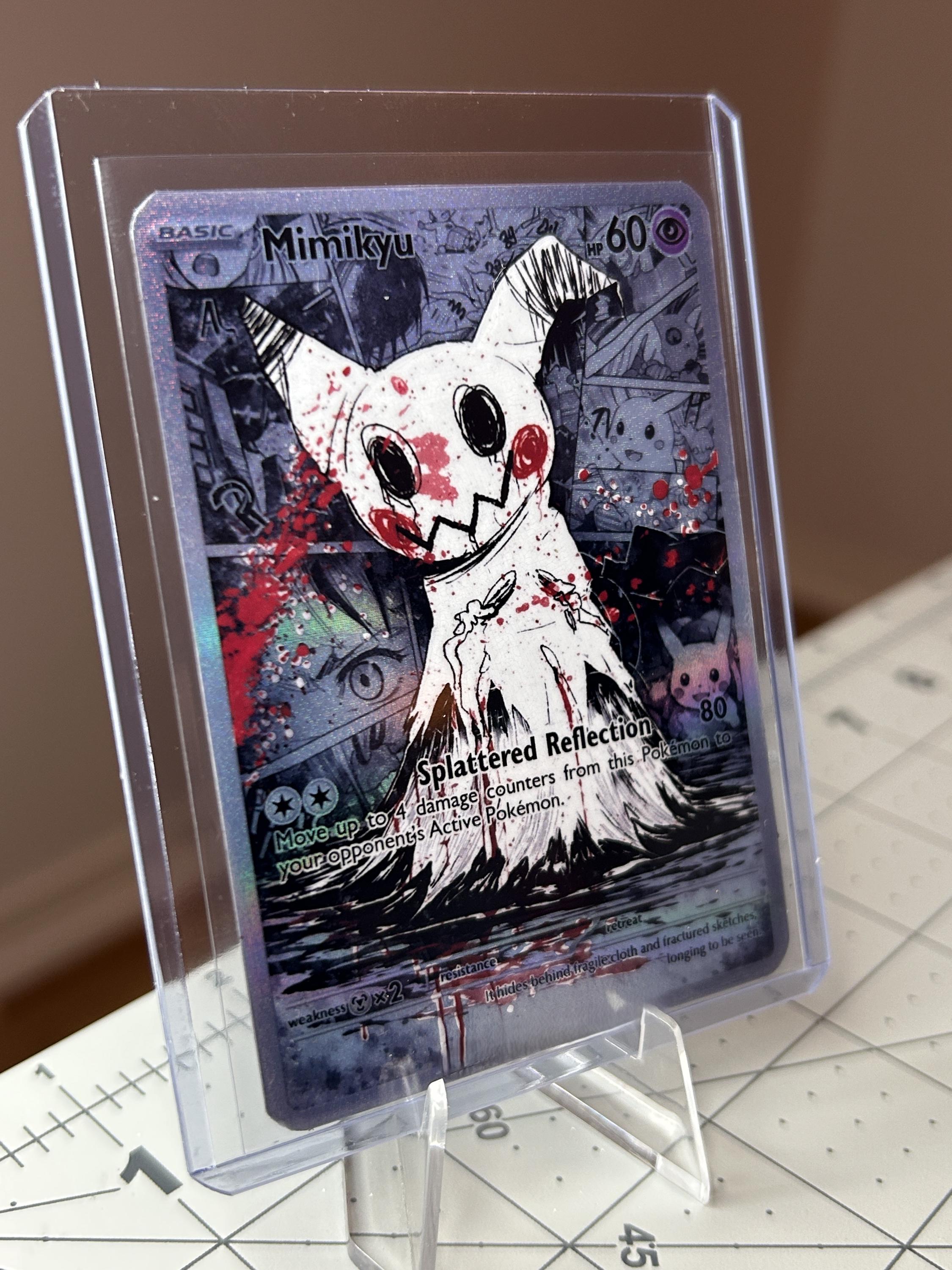 Mimikyu “splattered Reflection” Custom Made SIR Holo TCG Card - Etsy