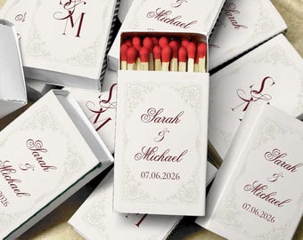 Personalized Wedding Matchboxes Custom Wedding Favors The Perfect Match Reception Decor Bridal Shower Favors Custom Matches for Guests 2026