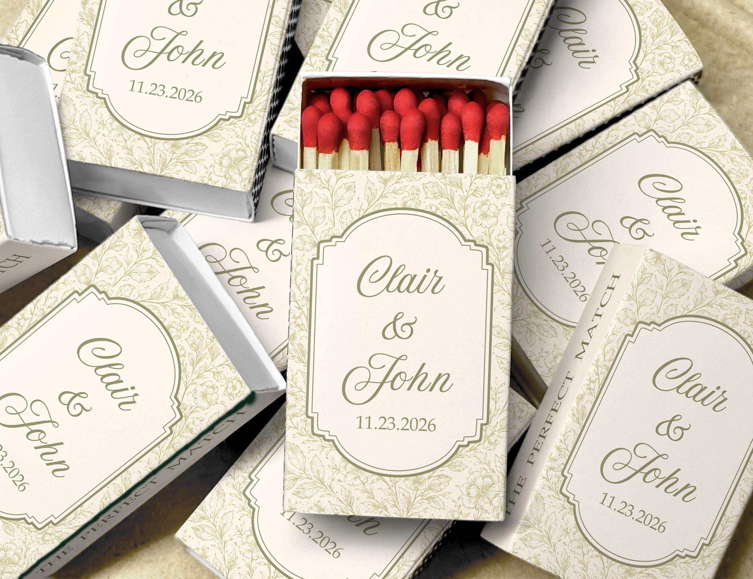 Personalized Wedding Matchboxes