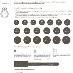 Herramienta imprimible para medir anillos en PDF: tabla precisa de tallas de anillos de EE. UU., Reino Unido e internacionales. Descarga digital instantánea para crear joyas y regalar.