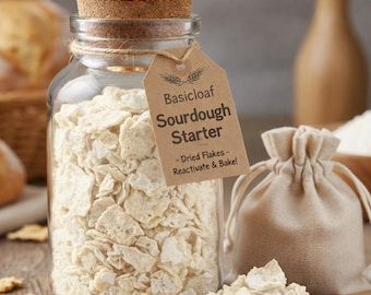 乾燥サワードウスターター - 簡単に水分補給できます - 詳しい説明書付き