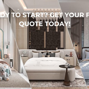 Servizio di rendering di interior design 3D personalizzato, visualizzazione realistica della stanza