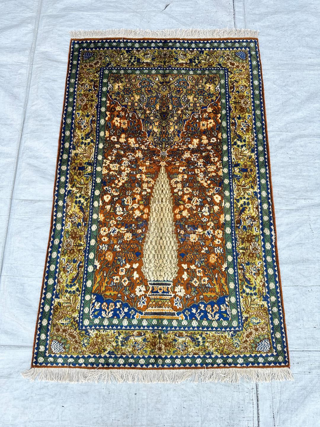 Hereke silk rug - Etsy 日本