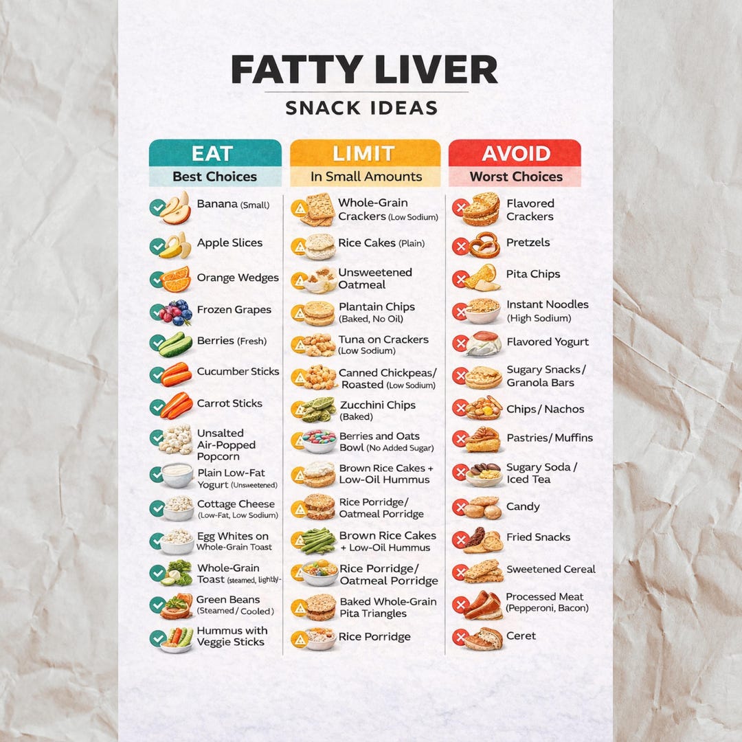 Fatty Liver Diet Food List, Low Fat Low Sugar Grocery List for NAFLD ...