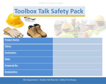 Construction Safety Templates Bundle | HSE Forms, Plans, Checklists (Instant Download)