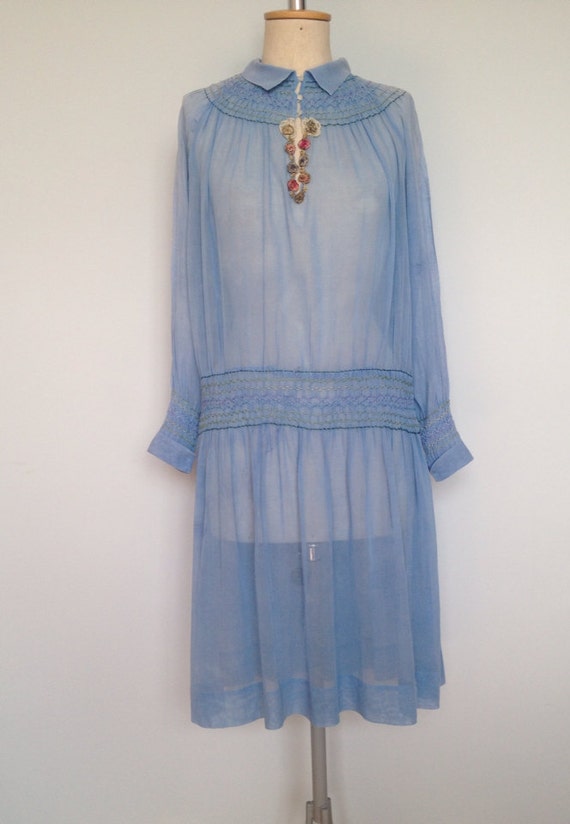 Blue Gypsy Wedding Dress 1920/1930 | Etsy