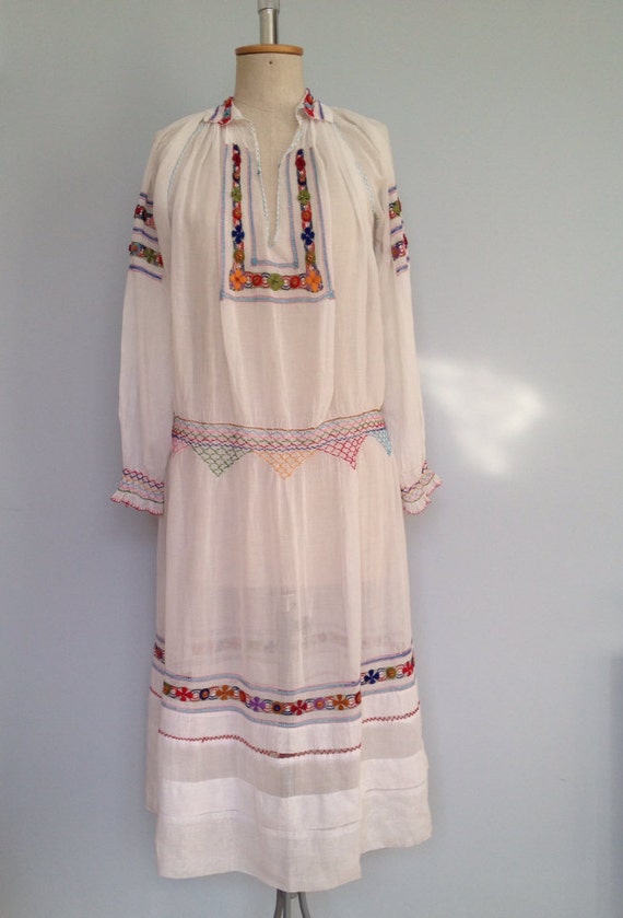 Vintage 1920/1930 peasant Czech wedding dress