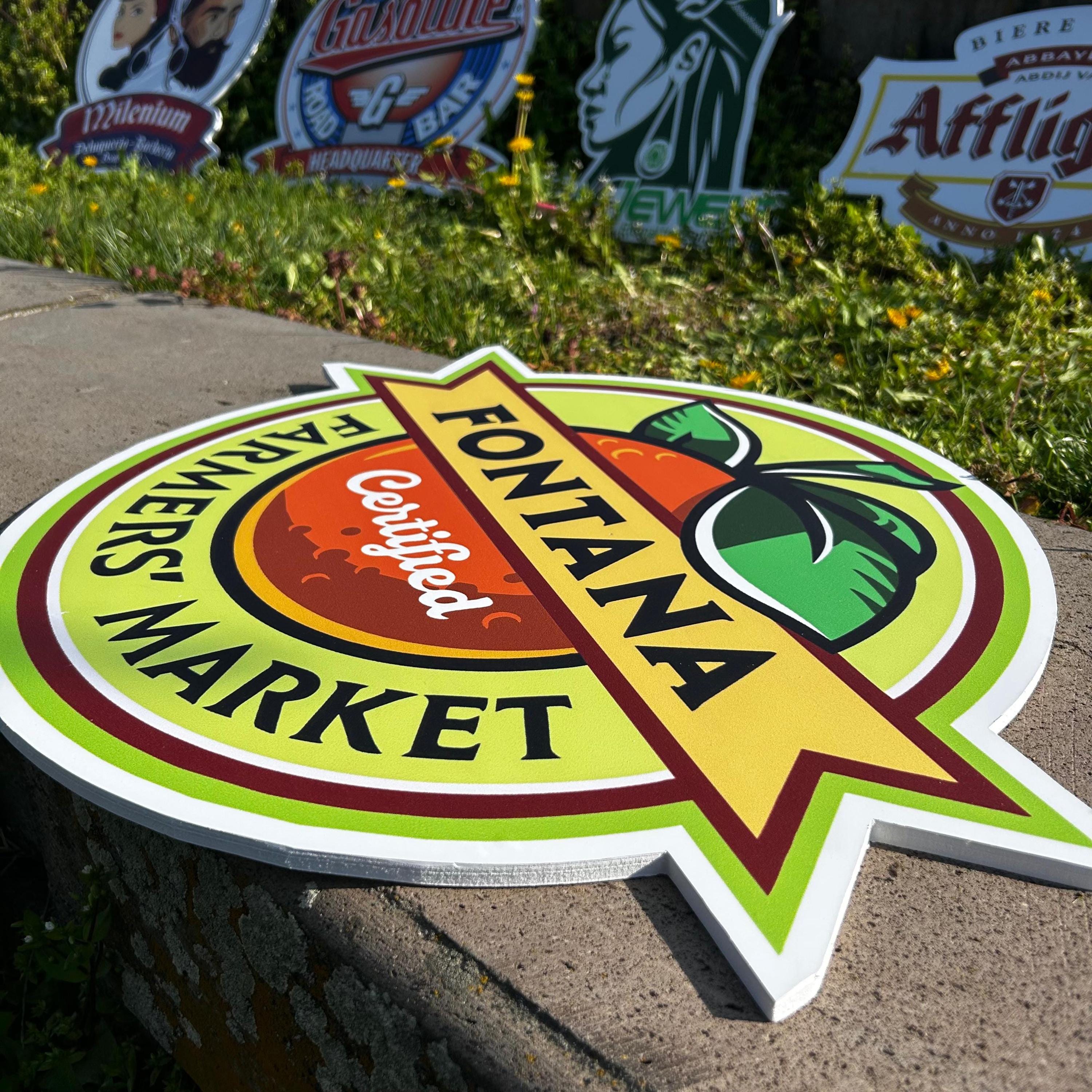 Custom PVC Branding Sign, Contour Cut Signage, 8mm Extra Thick Rigid ...