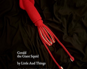 Crochet Squid Doll Plushie Pattern - Gerald the Giant Squid Amigurumi, the Creature Collective | Little Aud Things