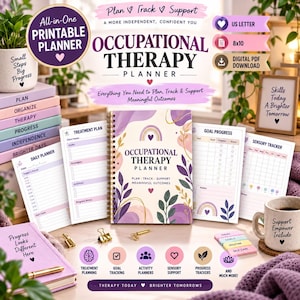 Occupational Therapy Planner Bundle | 220+ Pages, SOAP Notes, Treatment Plans (PDF Download)