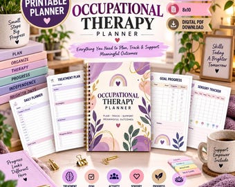 Occupational Therapy Planner Bundle | 220+ Pages, SOAP Notes, Treatment Plans (PDF Download)