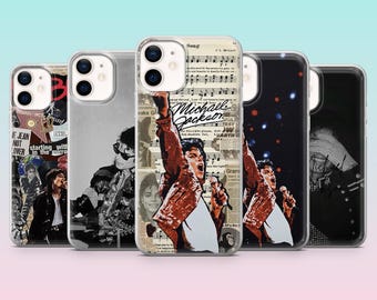 Custodia per telefono Michael Jackson Pop Legend Cover per iPhone 17Pro, 16, 15, 14, 13, 12, Samsung S26, S25, S24, S23Fe, A16, A56, Pixel 10, 9Pro, 8