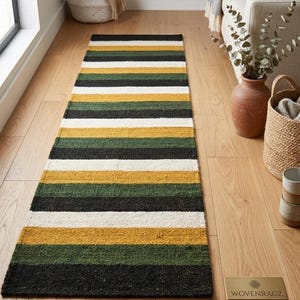 Alfombra de cáñamo tejida a mano, alfombra de pasillo natural, alfombra de piso estilo casa de campo bohemia, alfombra de hierba marina, alfombra para chimenea, alfombra ovalada de yute y cáñamo