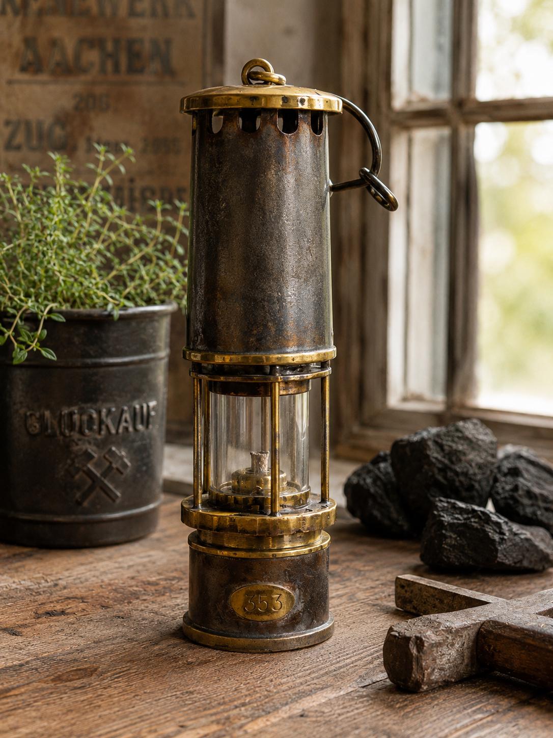 Antique Coal Mining Lamp - Etsy